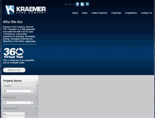 Tablet Screenshot of kraemerland.com